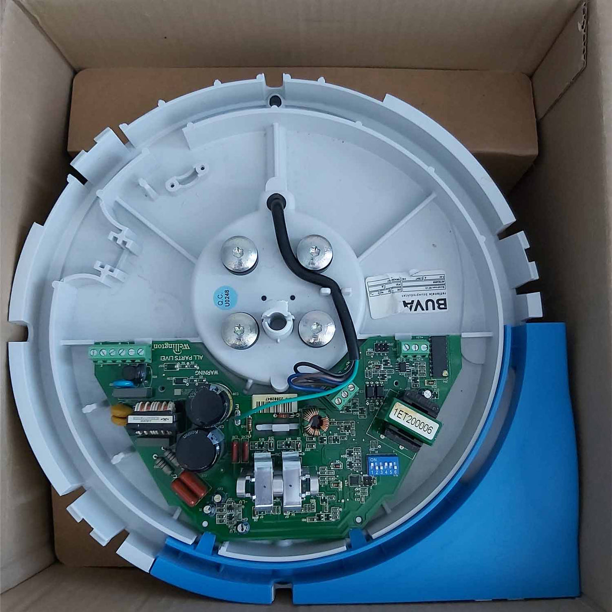 Repair overhaul of your ventilation motor motor plate, replace Buva Boxstream bearings