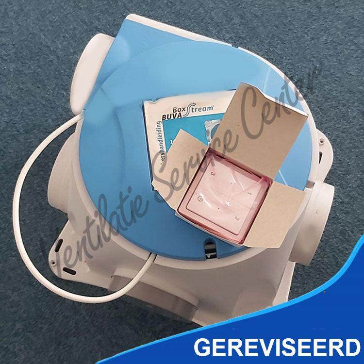 Buva Boxstream type 2 gereviseerde ventilatiebox met draadloze RF zender - Ventilatie Service Center