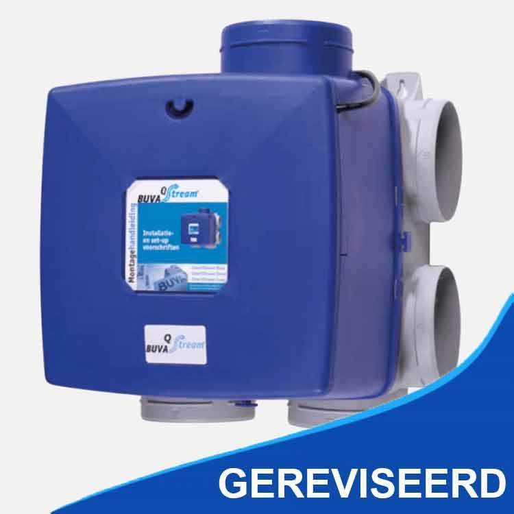 Buva Qstream gereviseerde ventilatiebox met euro stekker en LAN - Ventilatie Service Center