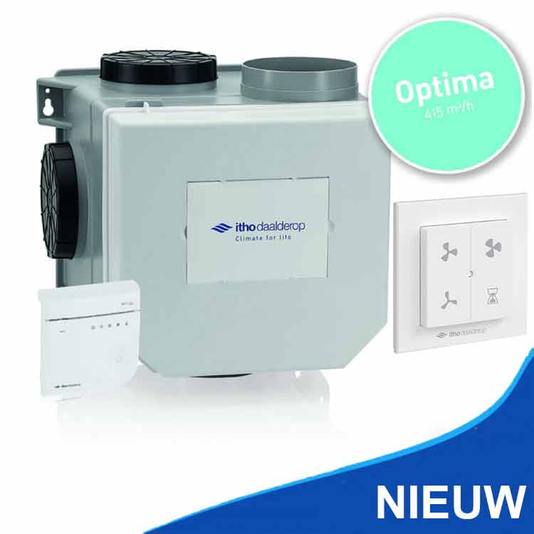 Itho Daalderop CVE-S OptimaFlow Co2 ventilation package with moisture sensor
