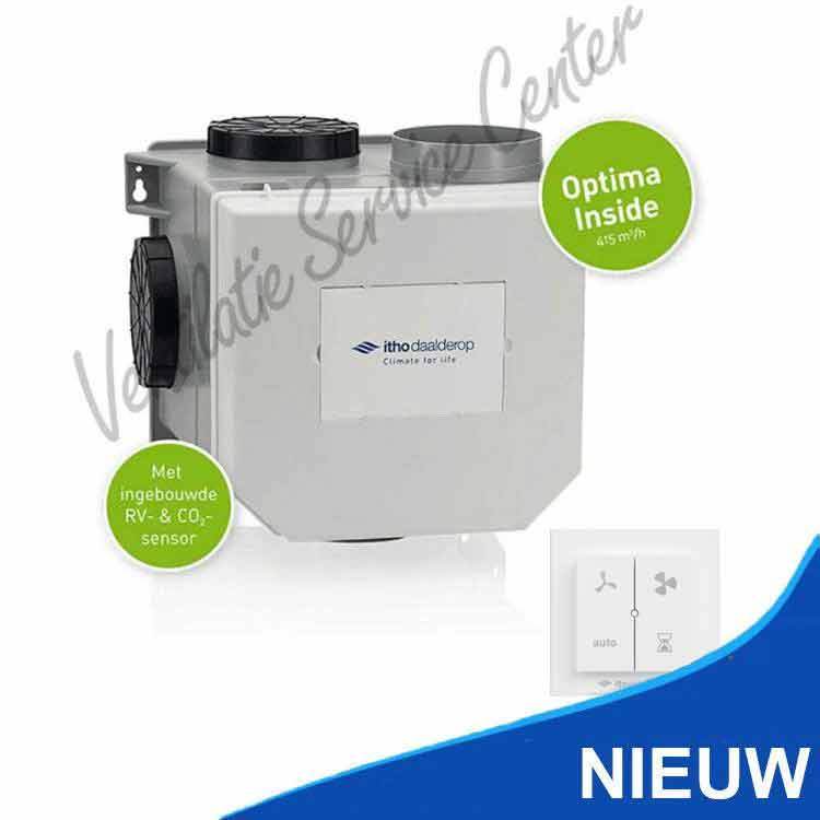 Itho Daalderop CVE-S Optima Inside pakket vocht- en CO2-sensor inside 03-00421 - Ventilatie Service Center