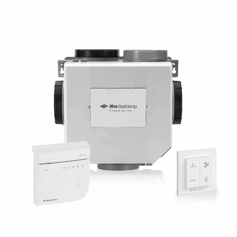 🟢 Itho Daalderop CVE-S OptimaFlow Co2 ventilatiepakket met vochtsensor