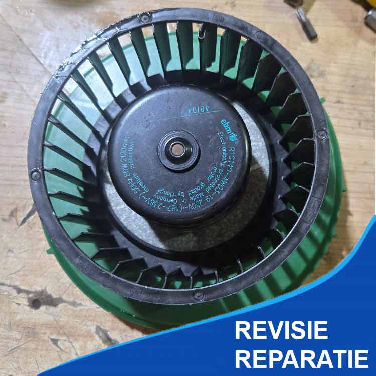 Repair overhaul of your ventilation motor motor plate, replace Stork CMLe bearings
