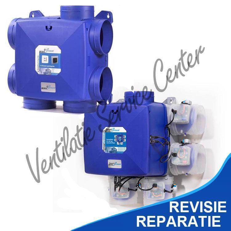 Reparatie revisie van uw ventilatiemotor motorplaat Buva Qstream Vital Air SmartStream lagers vervangen - Ventilatie Service Center