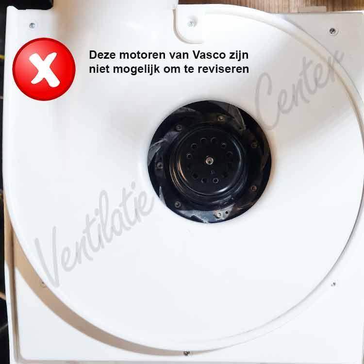 Reparatie revisie van uw ventilatiemotor Vasco lagers vervangen