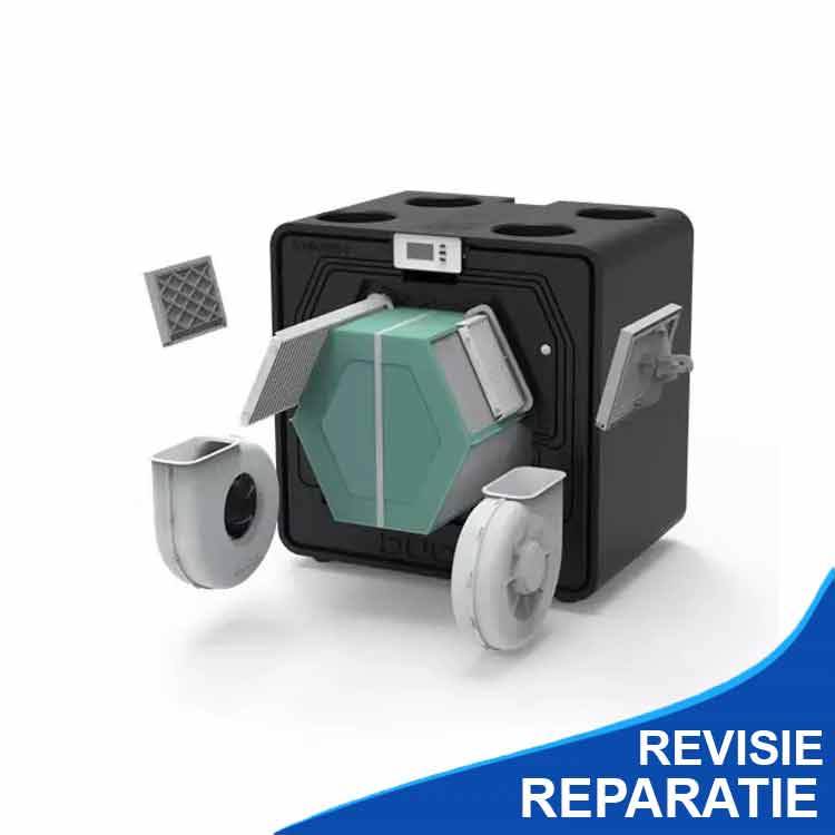 Reparatie revisie van uw ventilatiemotor WTW met slakkenhuis lagers vervangen - Ventilatie Service Center