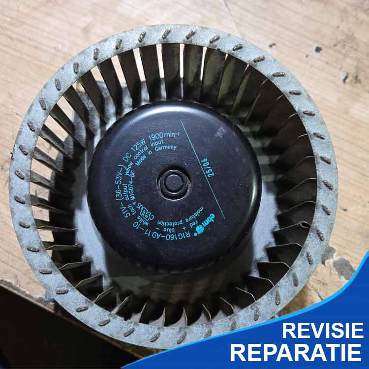 Repair overhaul of your ventilation motor motor plate, replace Stork CMLe bearings