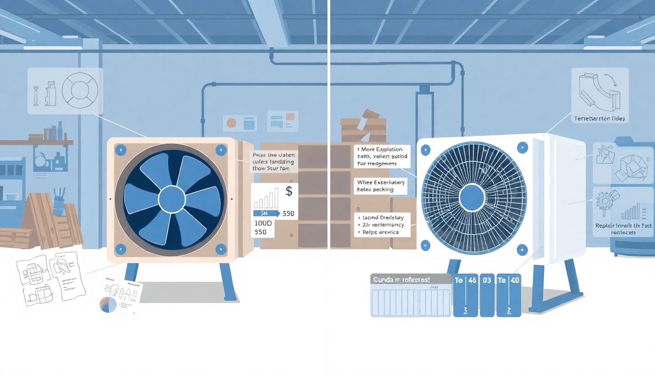 Lagers vervangen of complete ventilator vernieuwen: wat is écht goedkoper?