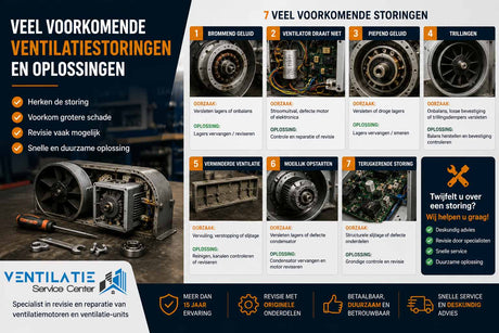 Veel voorkomende ventilatiestoringen en oplossingen - Ventilatie Service Center
