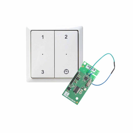 🟢 Draadloze RF zender + ontvanger print tbv Stork, Zehnder en Buva