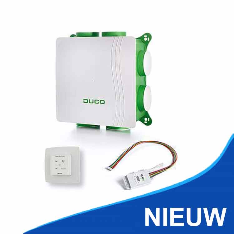 Duco Silent RH & BD all-in-one pakket woonhuis ventilatiebox