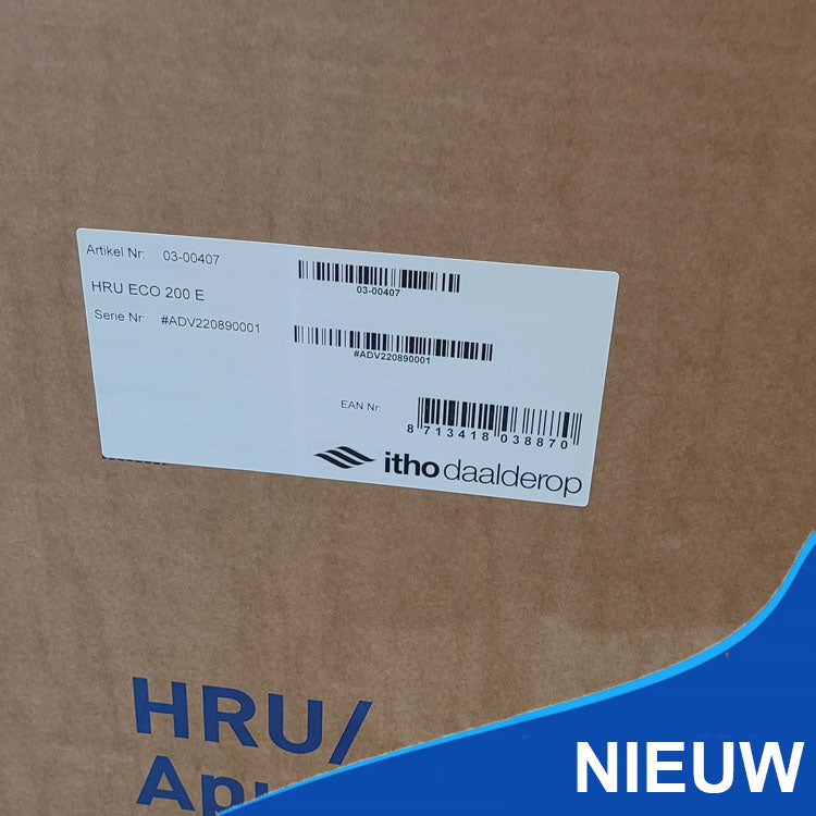 Itho Daalderop HRU Eco 200 E WTW unit 03-00407
