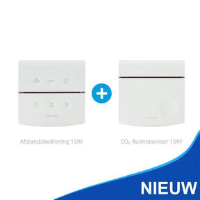 Orcon CO2 ruimtesensor en een draadloze afstandsbediening 15RF - Ventilatie Service Center