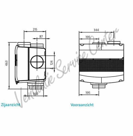 🟠 Orcon SmartLine MVS - 15RH woonhuisventilator met vochtsensor - Gereviseerd