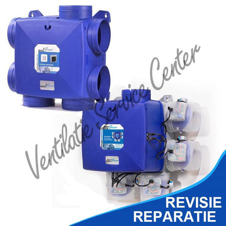 Reparatie revisie van uw ventilatiemotor motorplaat Buva Qstream Vital Air SmartStream lagers vervangen - Ventilatie Service Center