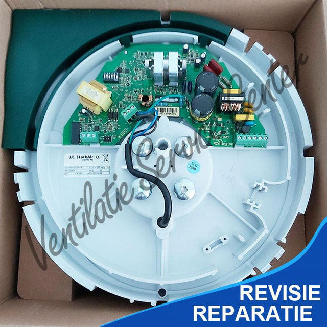 Reparatie revisie van uw ventilatiemotor motorplaat STORK CMFE CMF lagers vervangen - Ventilatie Service Center
