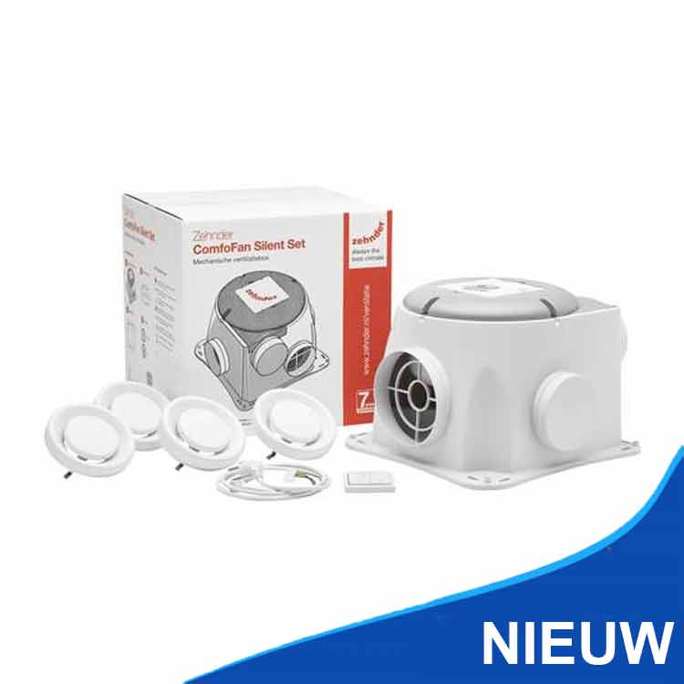 Zehnder ComfoFan Silent 425 m3/h Lüftungsbox mit Feuchtigkeitssensor