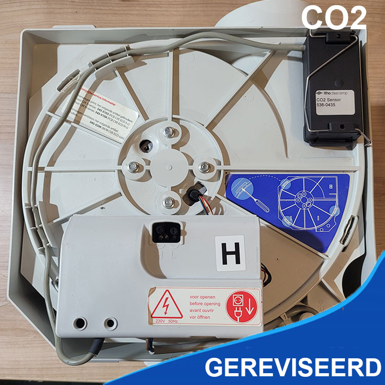 Itho Daalderop ventilatiebox HighPerformance CVE ECO HE met euro stekker, RF en inside CO2 sensor (Woonhuisventilatie)