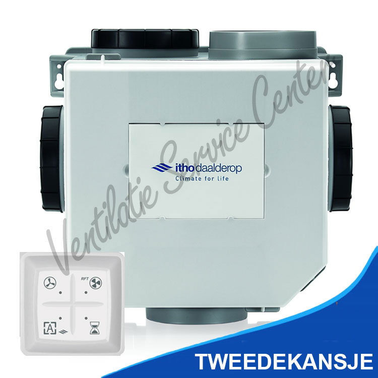 Itho Daalderop CVE-S ECO SE SP ventilatiebox met vochtsensor en draadloze RF zender (Woonhuisventilatie)