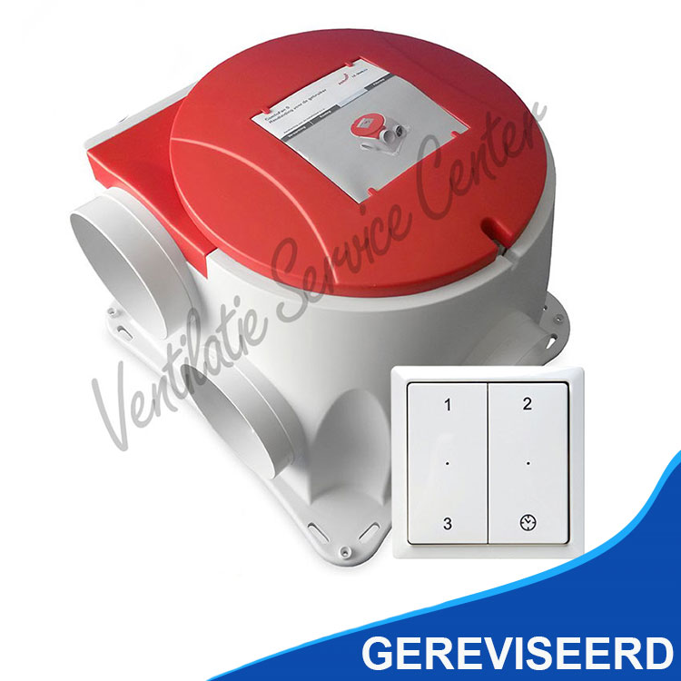 Zehnder Comfofan S gereviseerde ventilatiebox met draadloze zender (Woonhuisventilatie)
